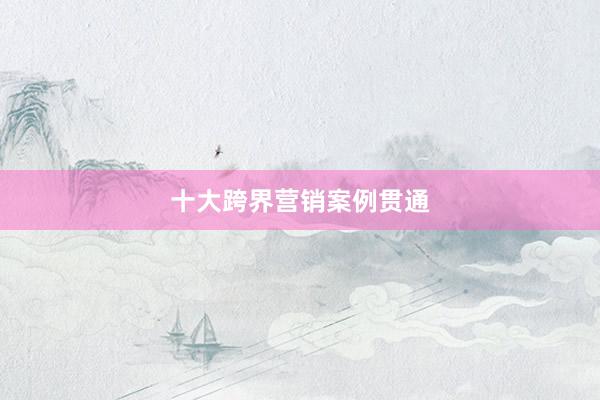 十大跨界营销案例贯通